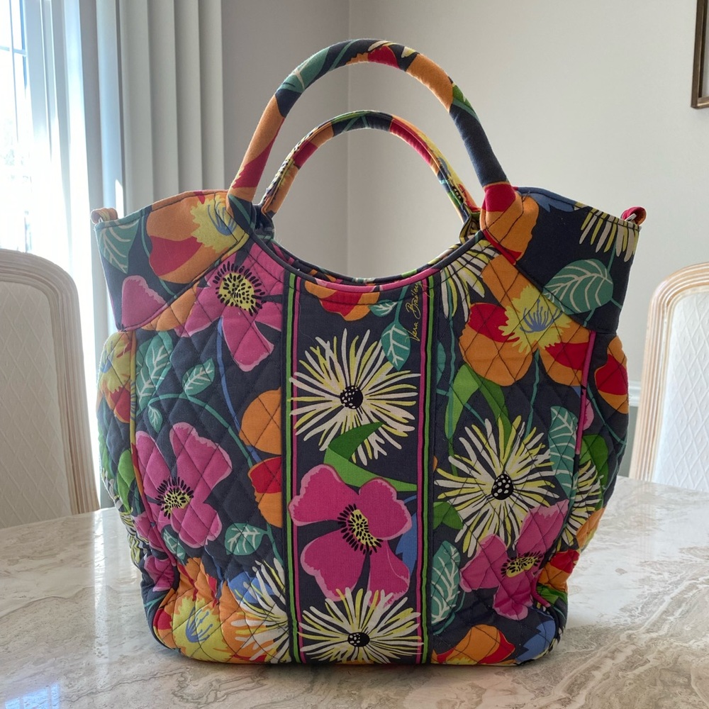 Vera Bradley Two Way “Lola” Large Crossbody Tote